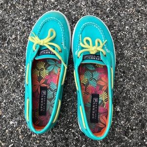 Blue Sperry Shoes